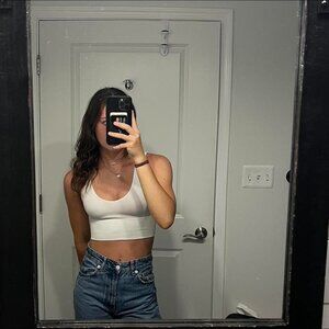 Forever 21 Women's White Vest